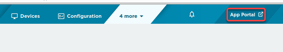 App Portal Button