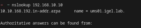Reverse Lookup Example